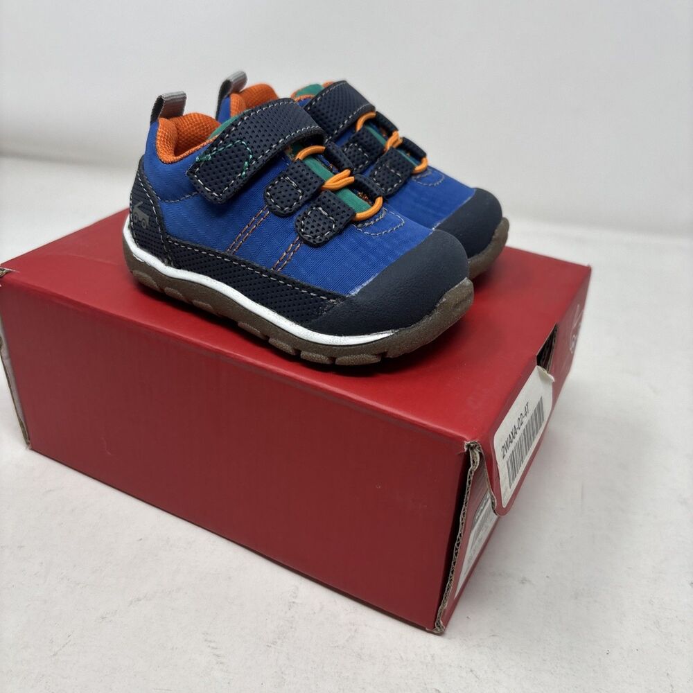 ⁠See Kai Run Summit Outdoor Blue Orange Sneakers Shoes Toddler Size